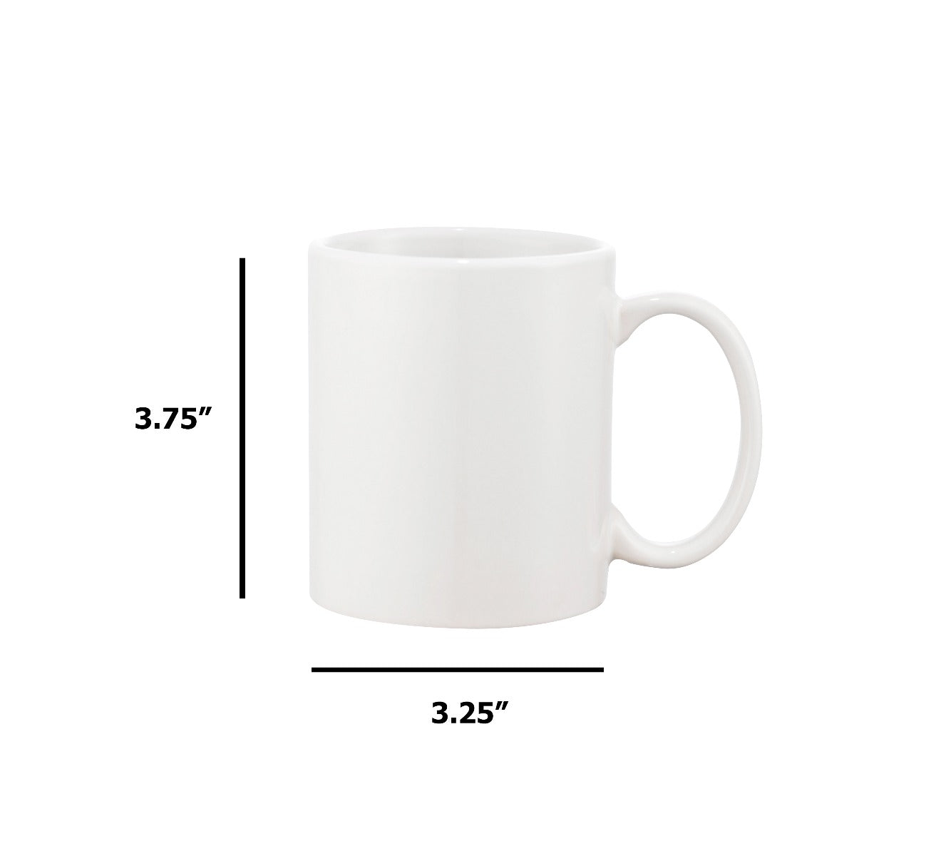 Pearl Coating™ 11oz Sublimation White Mug - Case of 36 - Joto Imaging Supplies Canada
